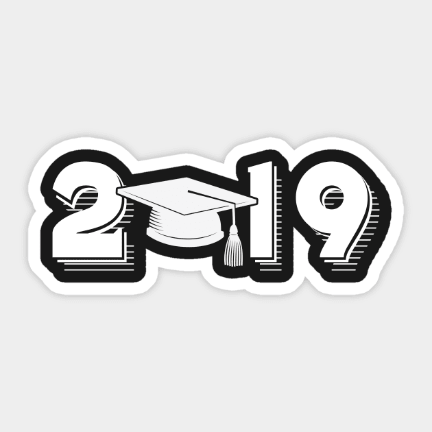 Senior Gifts High School 2019 College Graduation T Sticker by TeeLovely